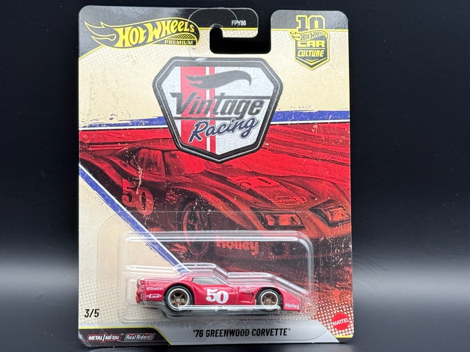 Hot Wheels Greenwood Corvette Vintage Racing FPY86-961T 1/64