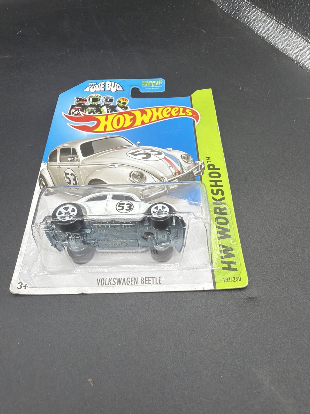 ⭐2014 Hot Wheels HW WORKSHOP HERBIE THE LOVE BUG WHITE VOLKSWAGEN BEETLE 53⭐