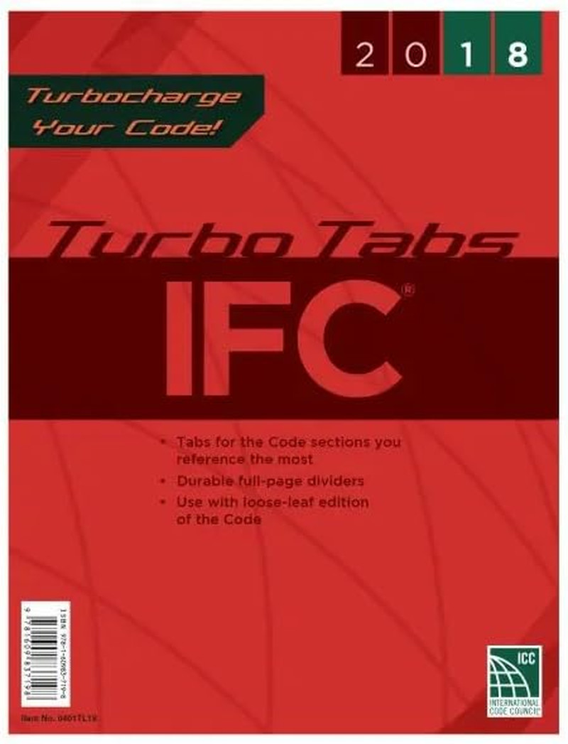 2018 International Fire Code Turbo Tabs for Loose Leaf Version
