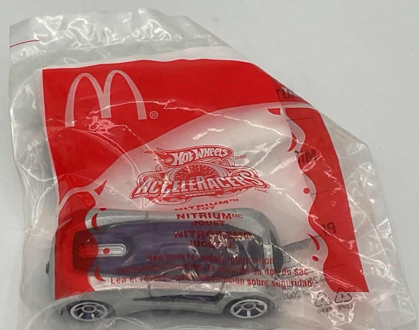 McDonald’s Happy Meal Toy Hot Wheels Acceleracers Nitrium #3 2005 NEW SEALED
