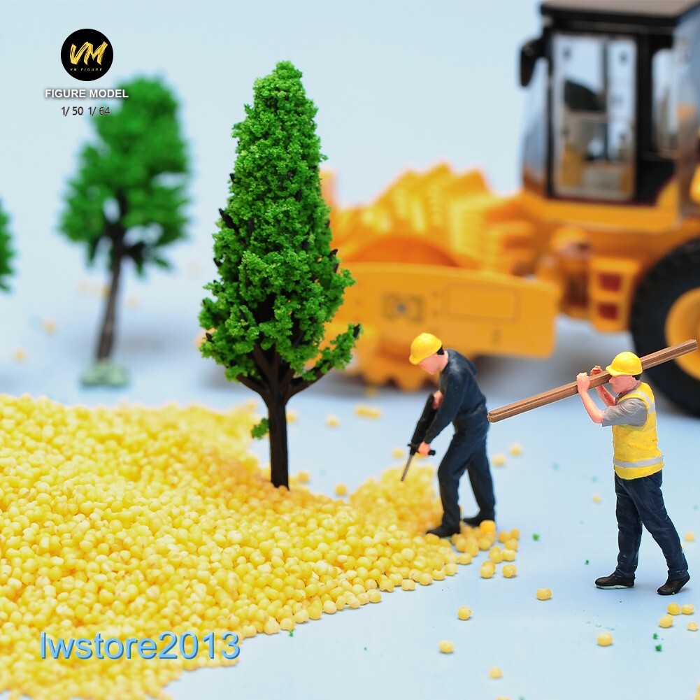 1/64 1/50 Construction Workers Man Miniatures Figures Model For Cars Trucks Toys