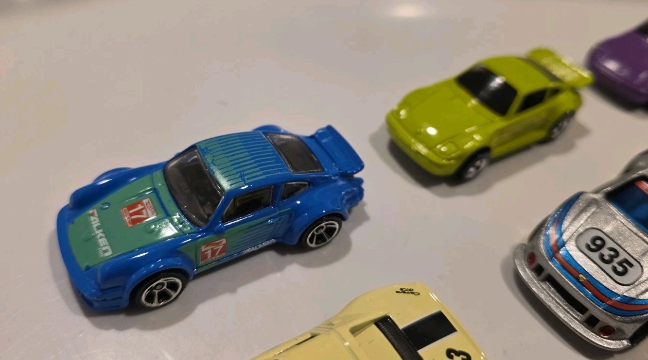 HOT WHEELS PORSCHE 935 934 911 930 LOT OF 12 LOOSE DIECAST PURPLE SILVER LOOK