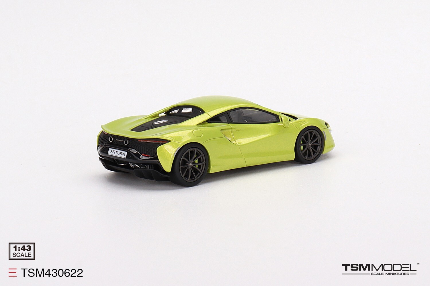 TSM430622 TSM-Model: 1/43 McLaren Artura Hybrid Flux Green /Black Interior 2021