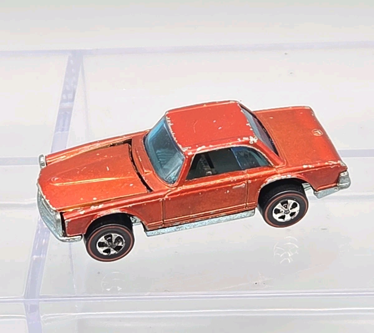 Hot Wheels Redline 1969 Mercedes Benz 280SL Orange Hong Kong