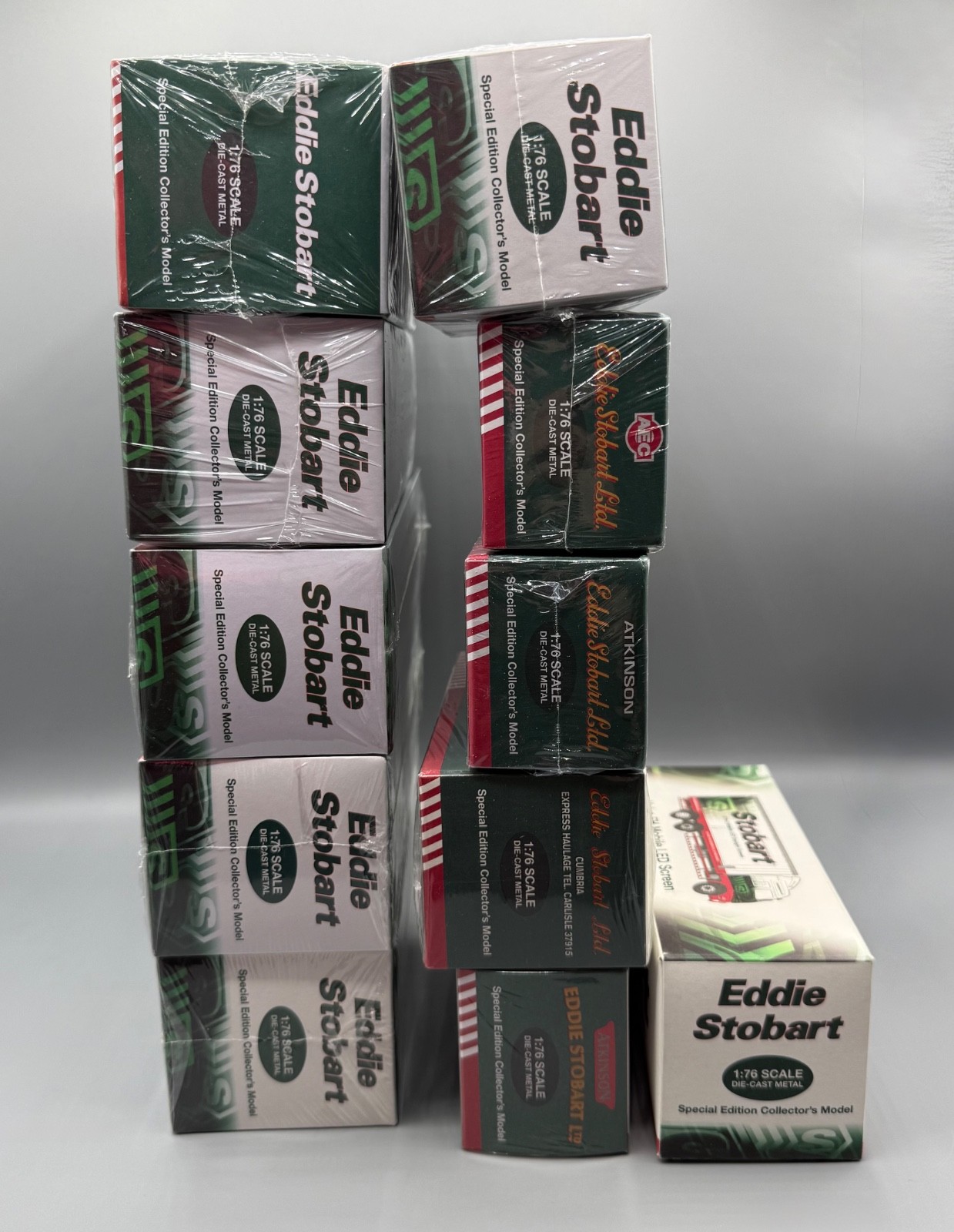 Eddie Stobart Diecast Vehicles Bundle 1:76 x11 + Notebook & Coasters