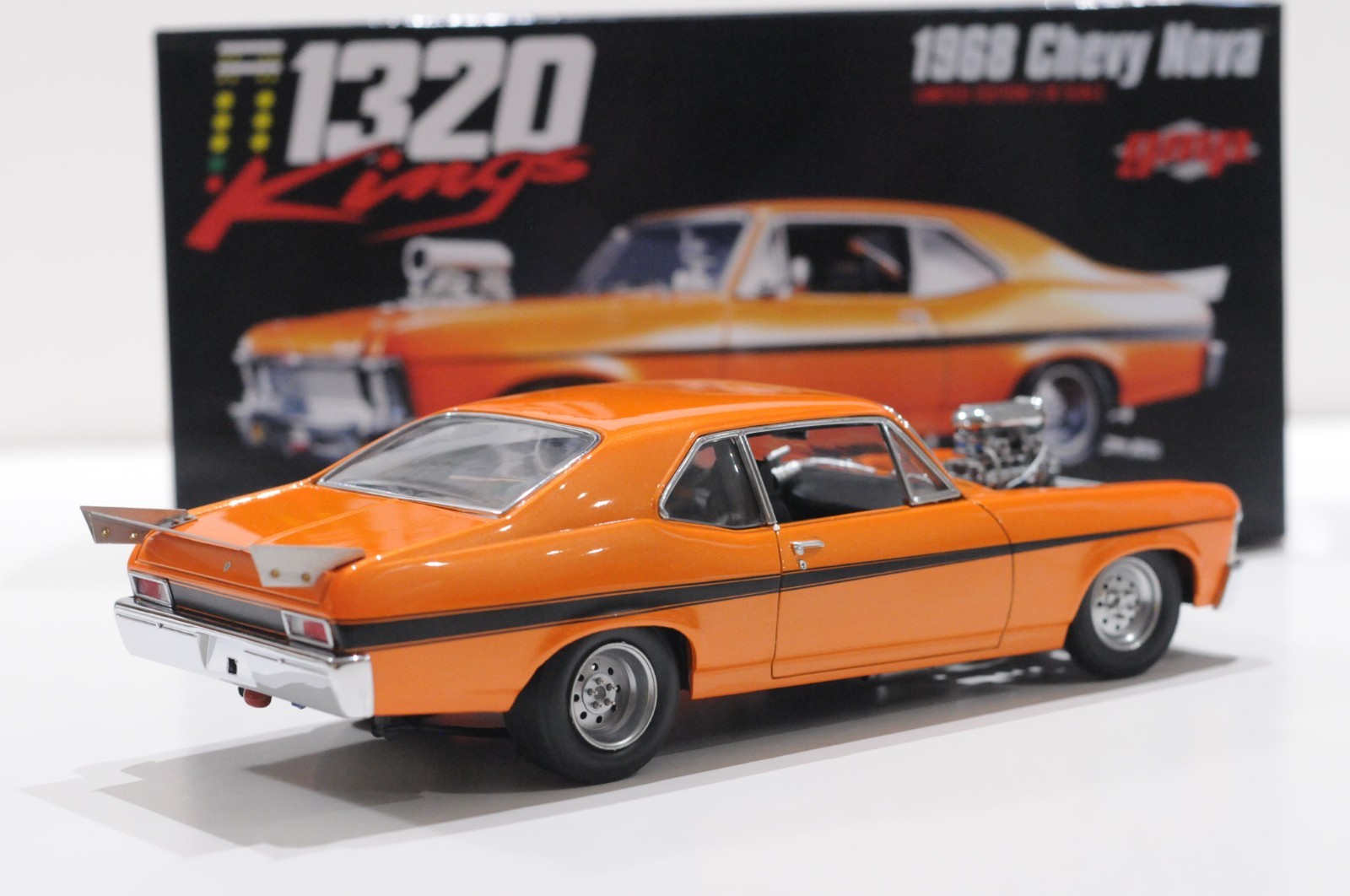 GMP 1968 CHEVY NOVA 1320 KINGS ORANGE SCALE 1:18 LIMITED 1 OF 600