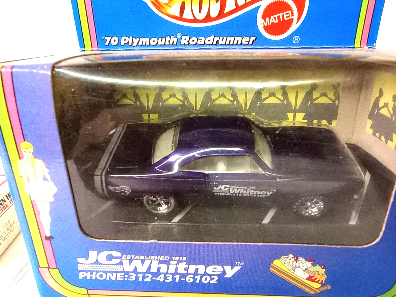 1999 Hot Wheels JC Whitney ’70 Plymouth Roadrunner PURPLE Special Edition ~ NEW