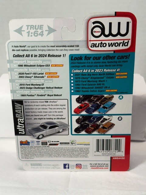 AUTO WORLD – ULTRA RED CHASE – 2003 CHEVY SILVERADO – MUSCLE TRUCKS