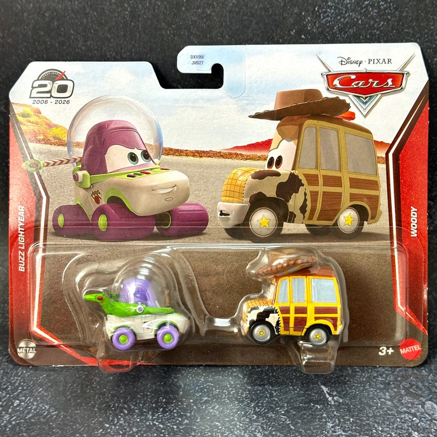 2026 TOY STORY 20th Anniversary 2-Pack WOODY & BUZZ LIGHTYEAR Disney-Pixar CARS