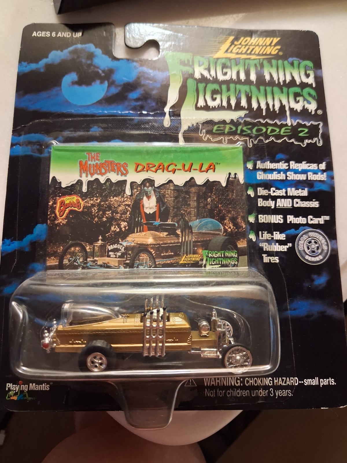 Johnny Lightning 1:64 Fright’ning Lightnings Ep 2 Munsters DRAG-U-LA Gold