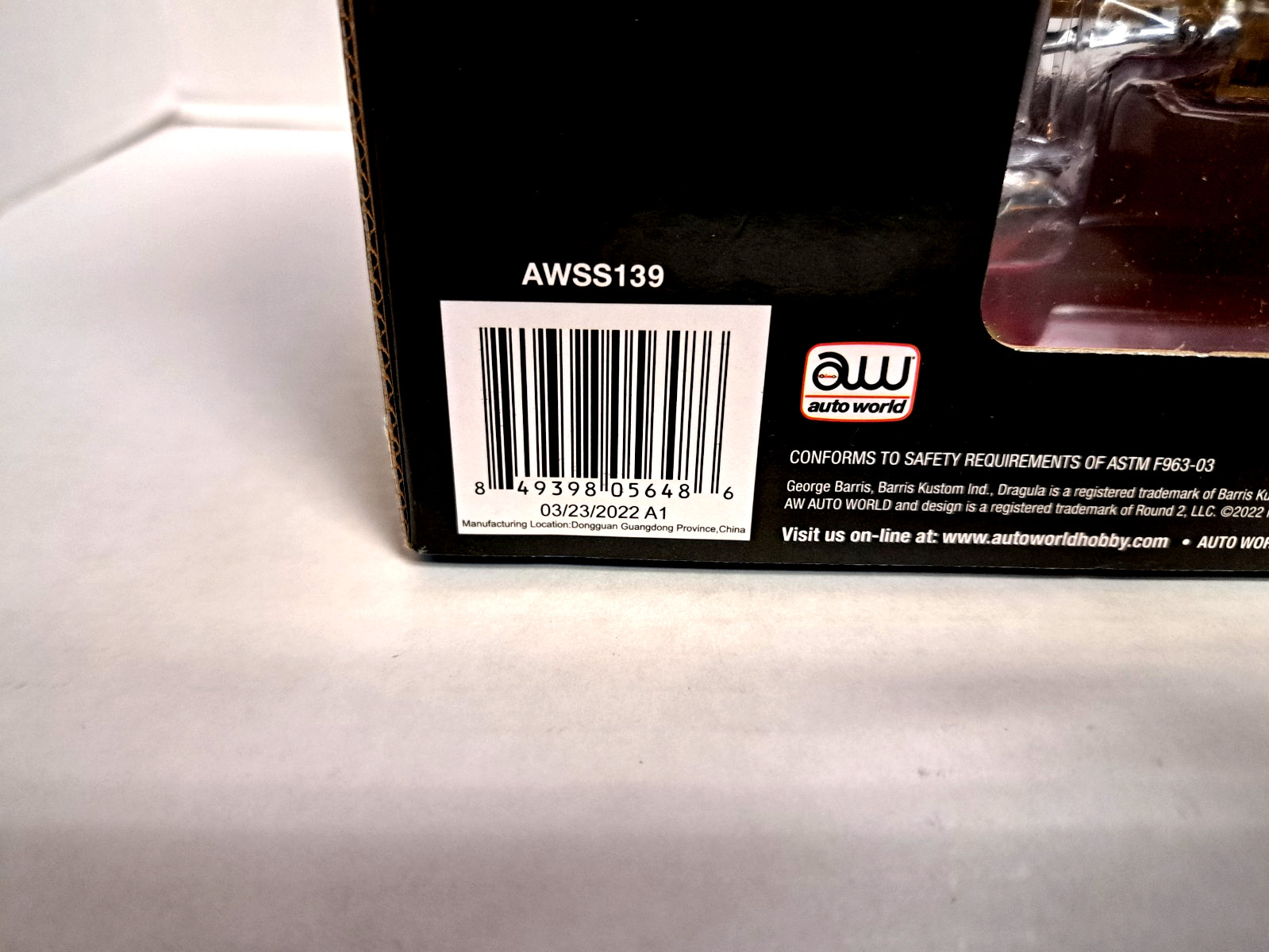 MUNSTERS DRAGULA 1/18 Scale DieCast Signed
