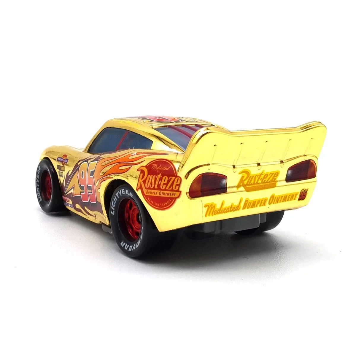 Disney Pixar Cars Cars1 Gold Metallic Lightning Mcqueen 1:55 Diecast Model Gifts