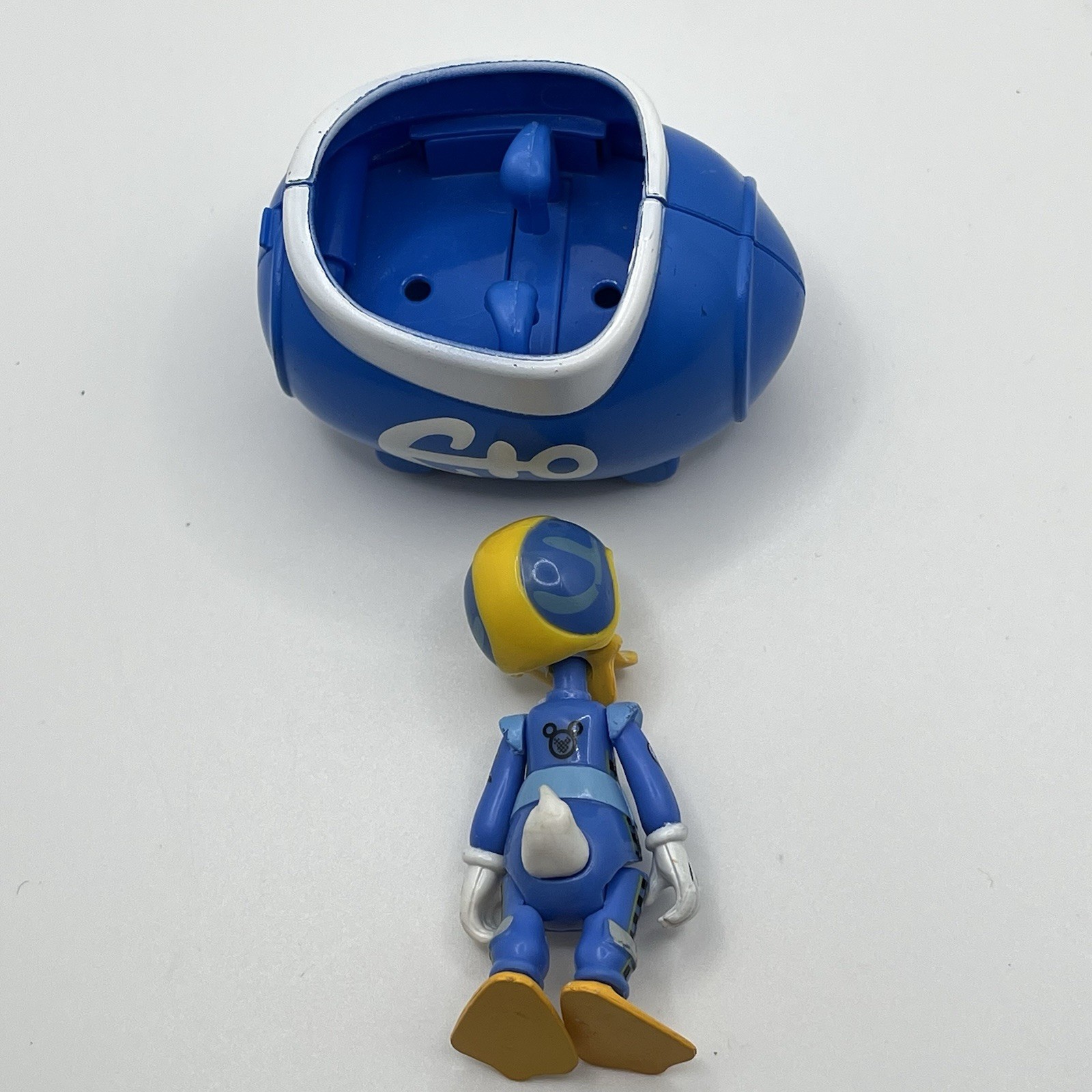 RARE Disney Donald Duck 2-in-1 Transforming Vehicle Figure Floaty Coaster Pod