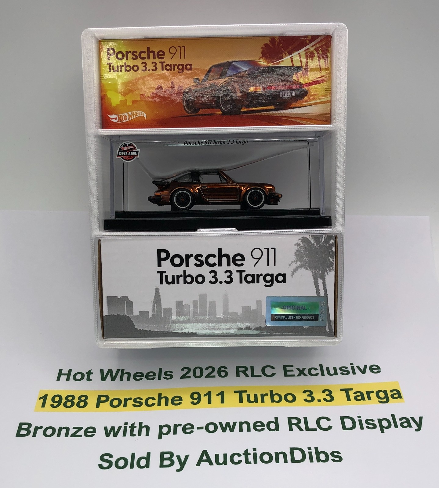 Hot Wheels 2026 RLC Exclusive 1988 Porsche 911 Turbo 3.3 Targa Bronze Non-Chase