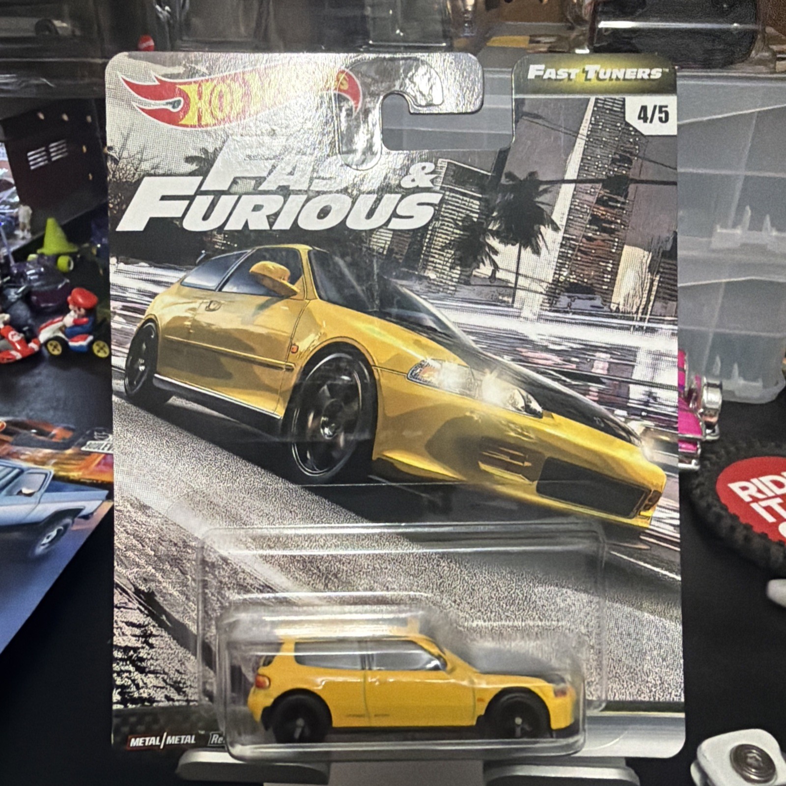 Hot Wheels 2020 Fast & Furious Tuners 4/5 Honda Civic EG Gjr67 Real Riders