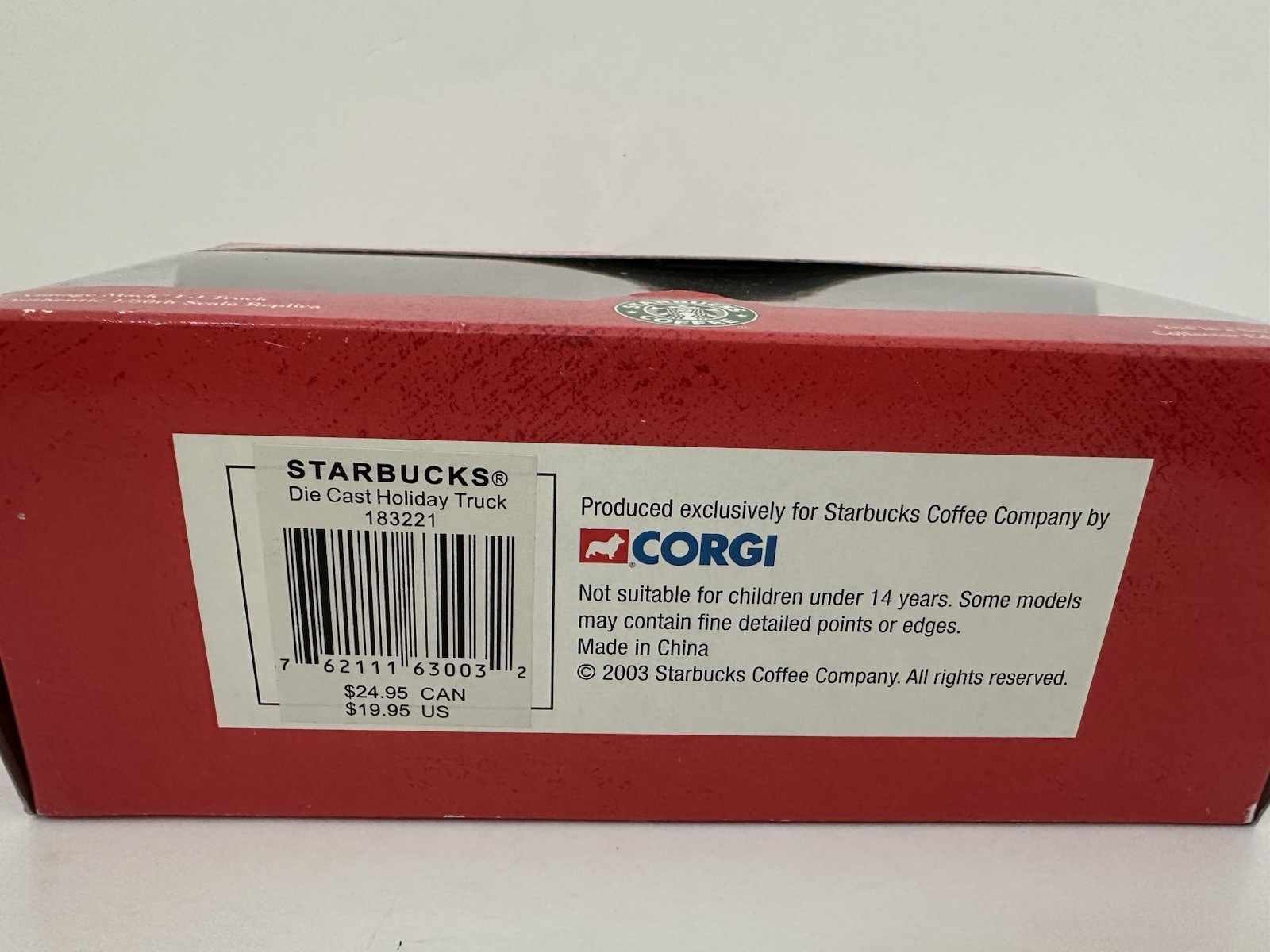 CORGI 2003 STARBUCKS Holiday 1940s MACK LJ Truck Die Cast 1/50