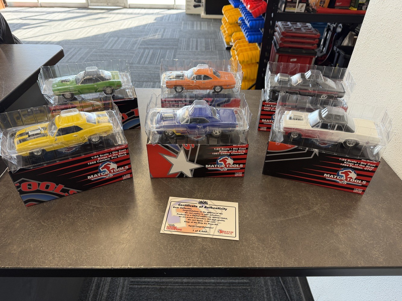 Matco Tools Adult Collectible Cars King of the Strip 1:24 Scale Six PC Set