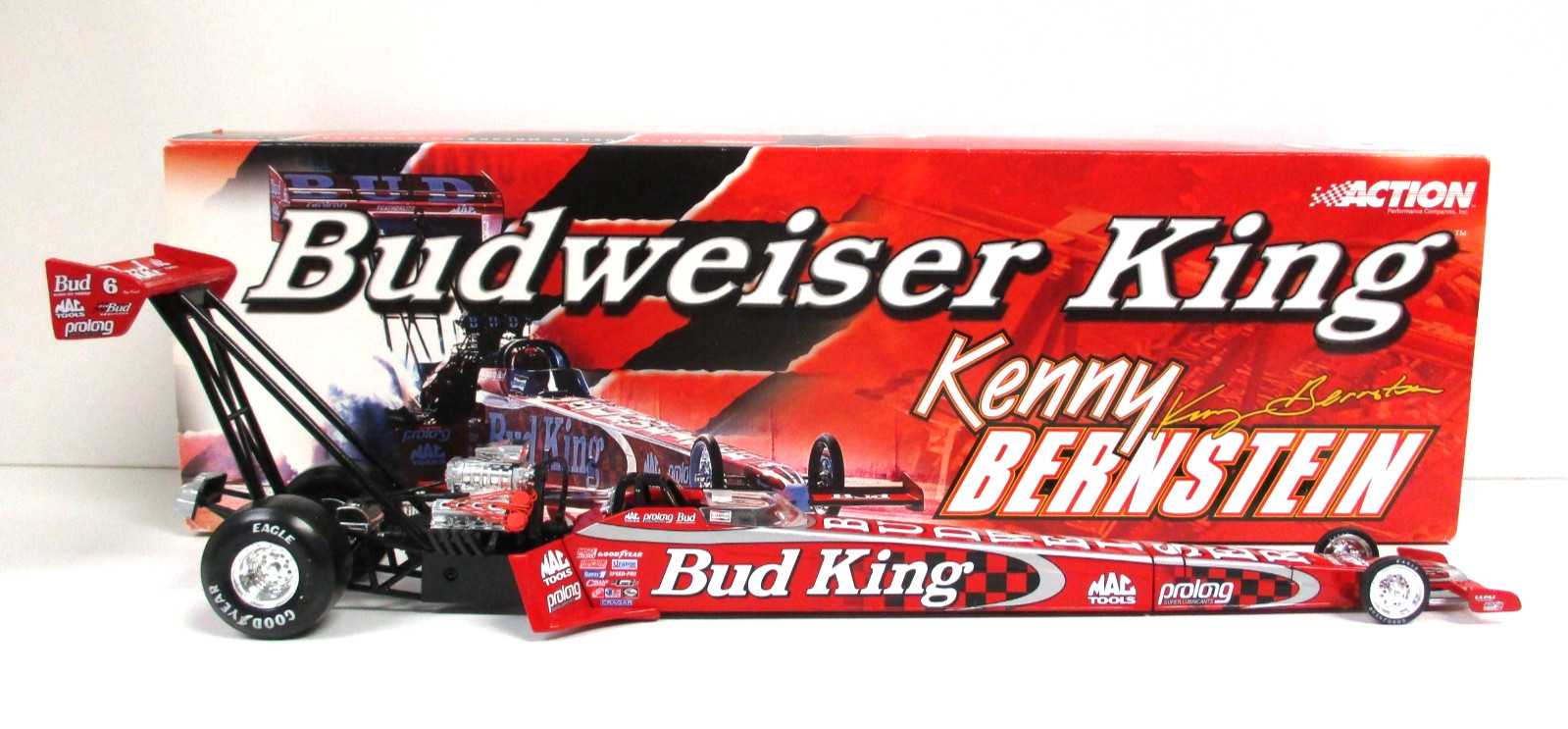ACTION KENNY BERNSTEIN BUDWEISER KING – 2000 NHRA TOP FUEL DRAGSTER 1/24