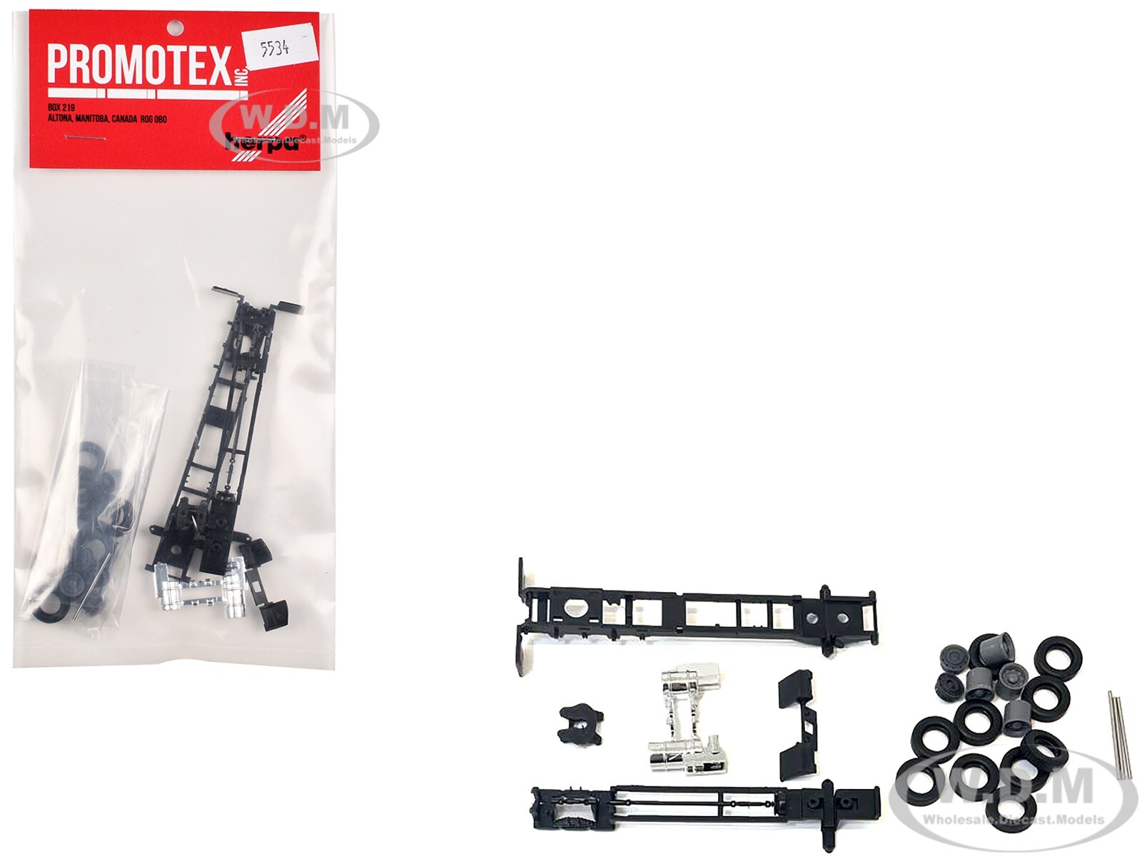 LONG CHASSIS KIT FOR MACK CABS 1/87 (HO) MODEL BY PROMOTEX 005534 KIT