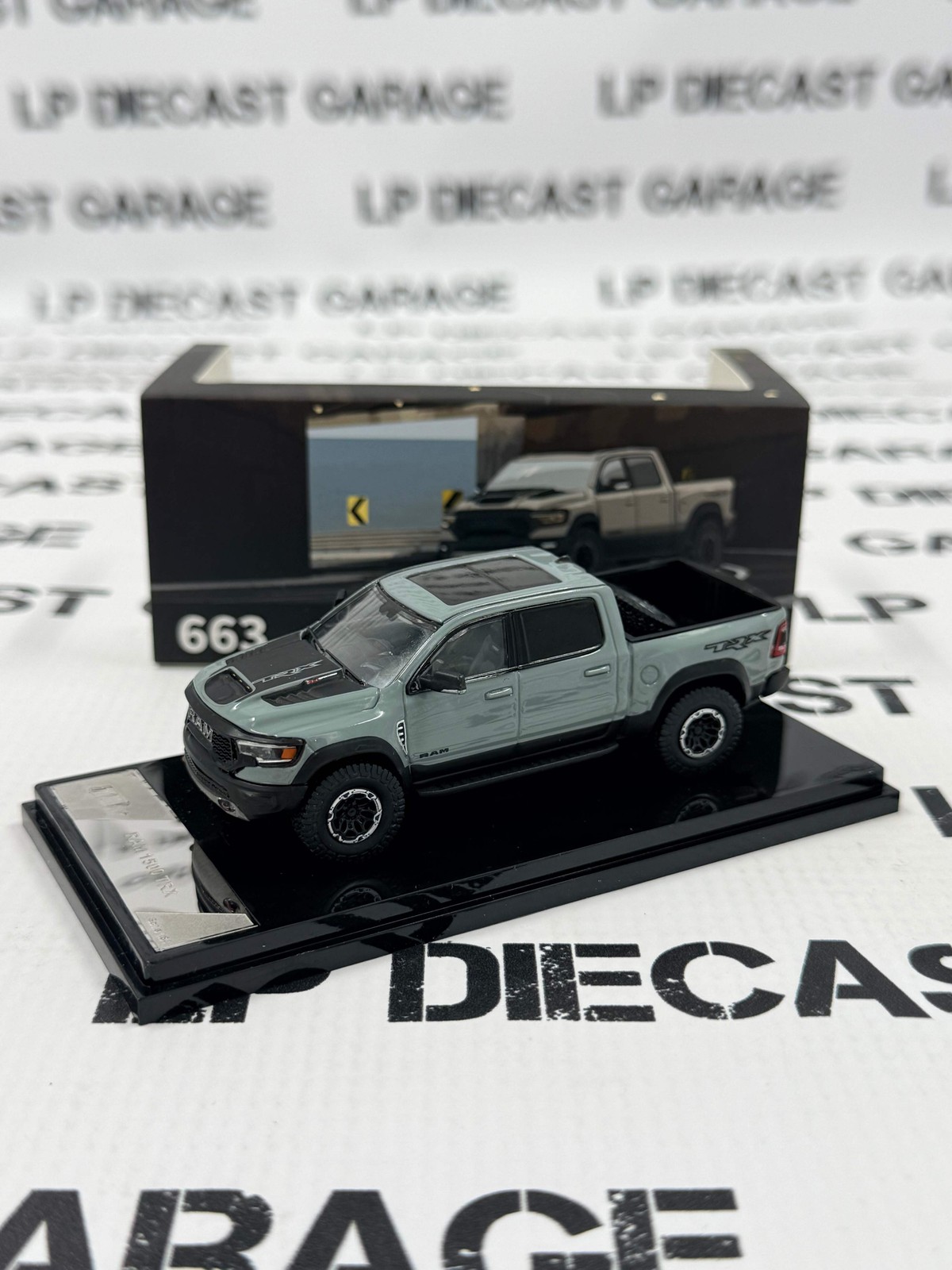 GCD Shadow PRO 2022 Ram 1500 TRX Gray Truck 1:64 Diecast