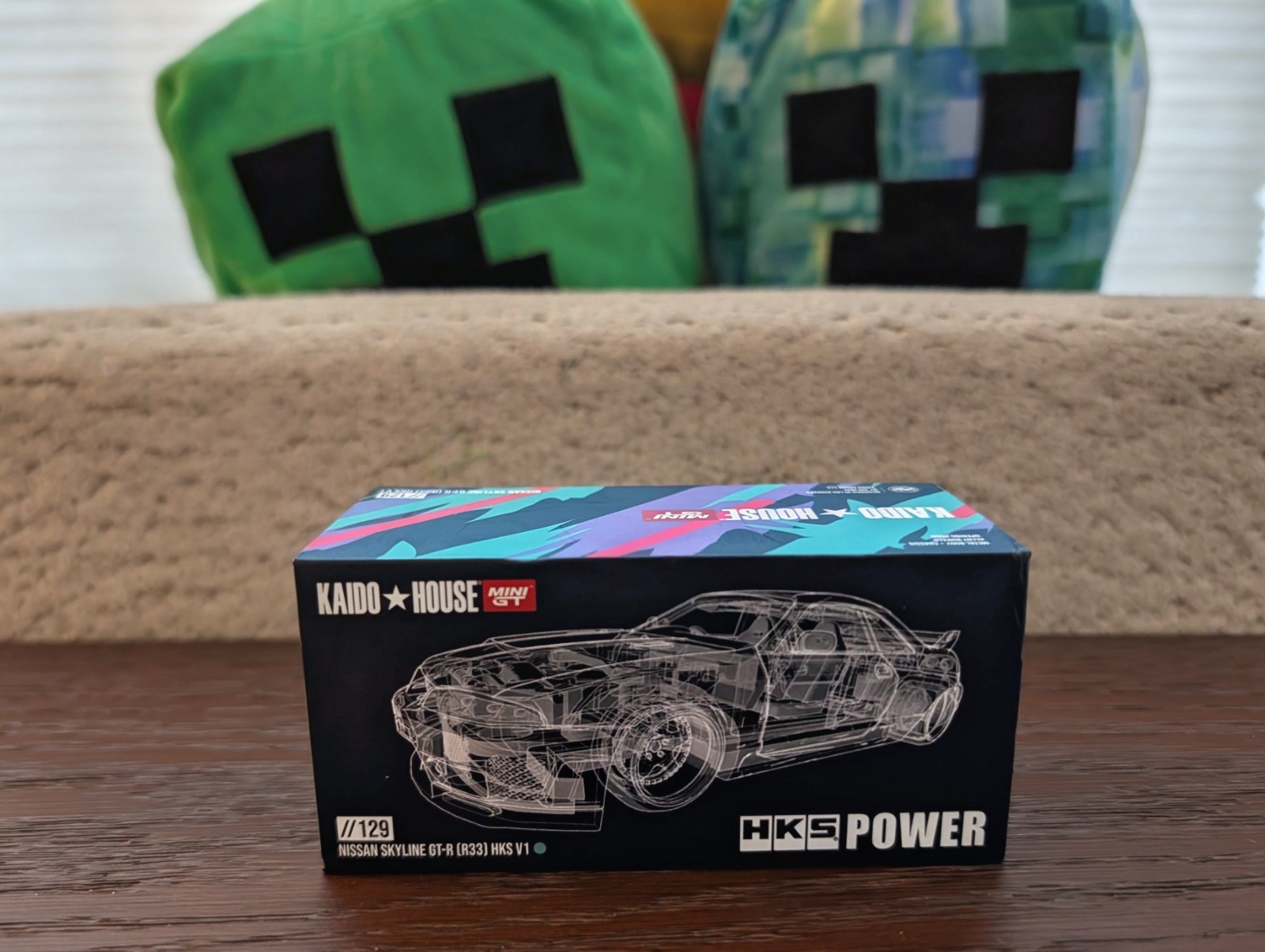 CHASE ! Mini GT x Kaido House 1:64 Nissan GT-R (R33) HKS V1 KHMG129 + SEALED