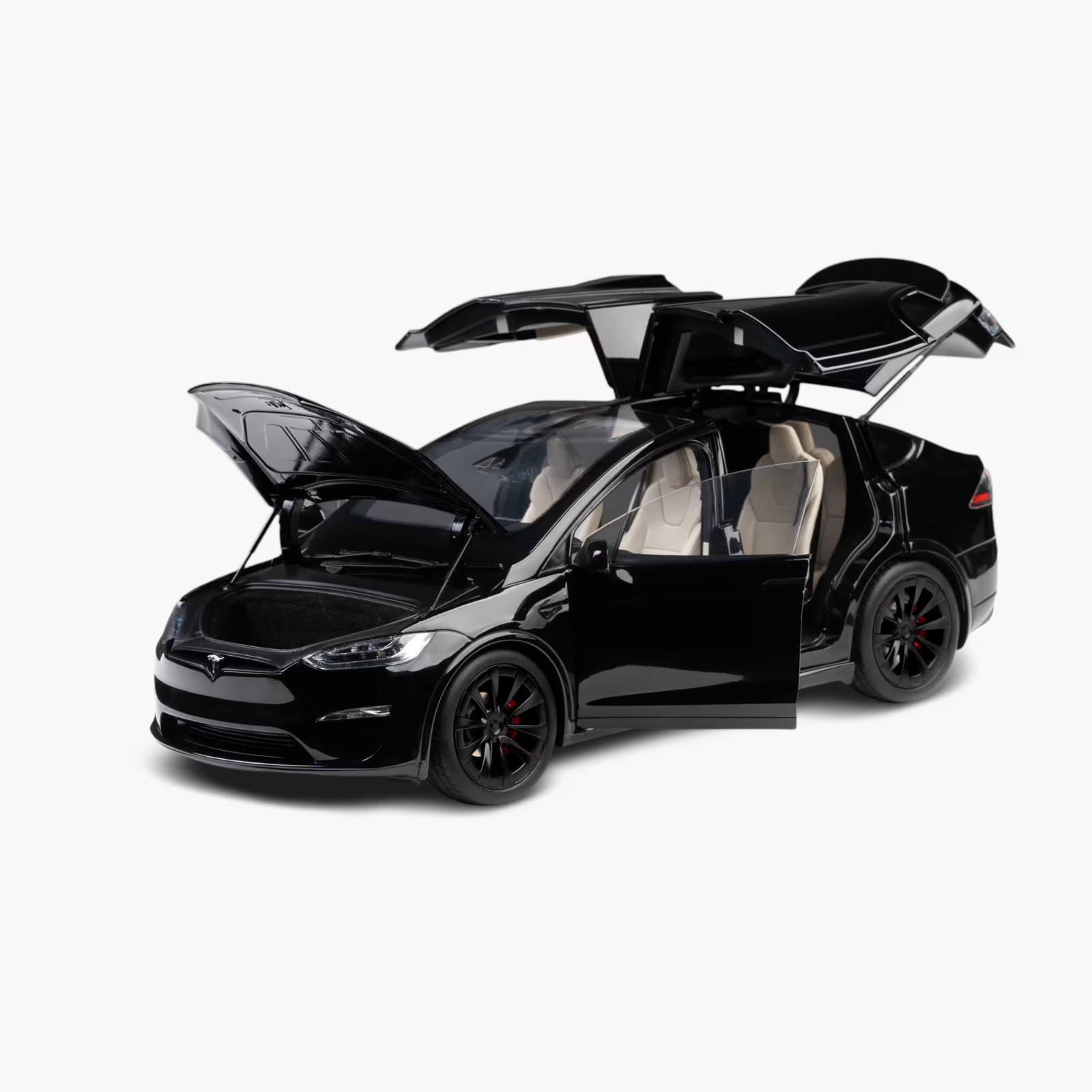 Tesla Model X Solid Black Diecast 1:18 Scale Brand New!