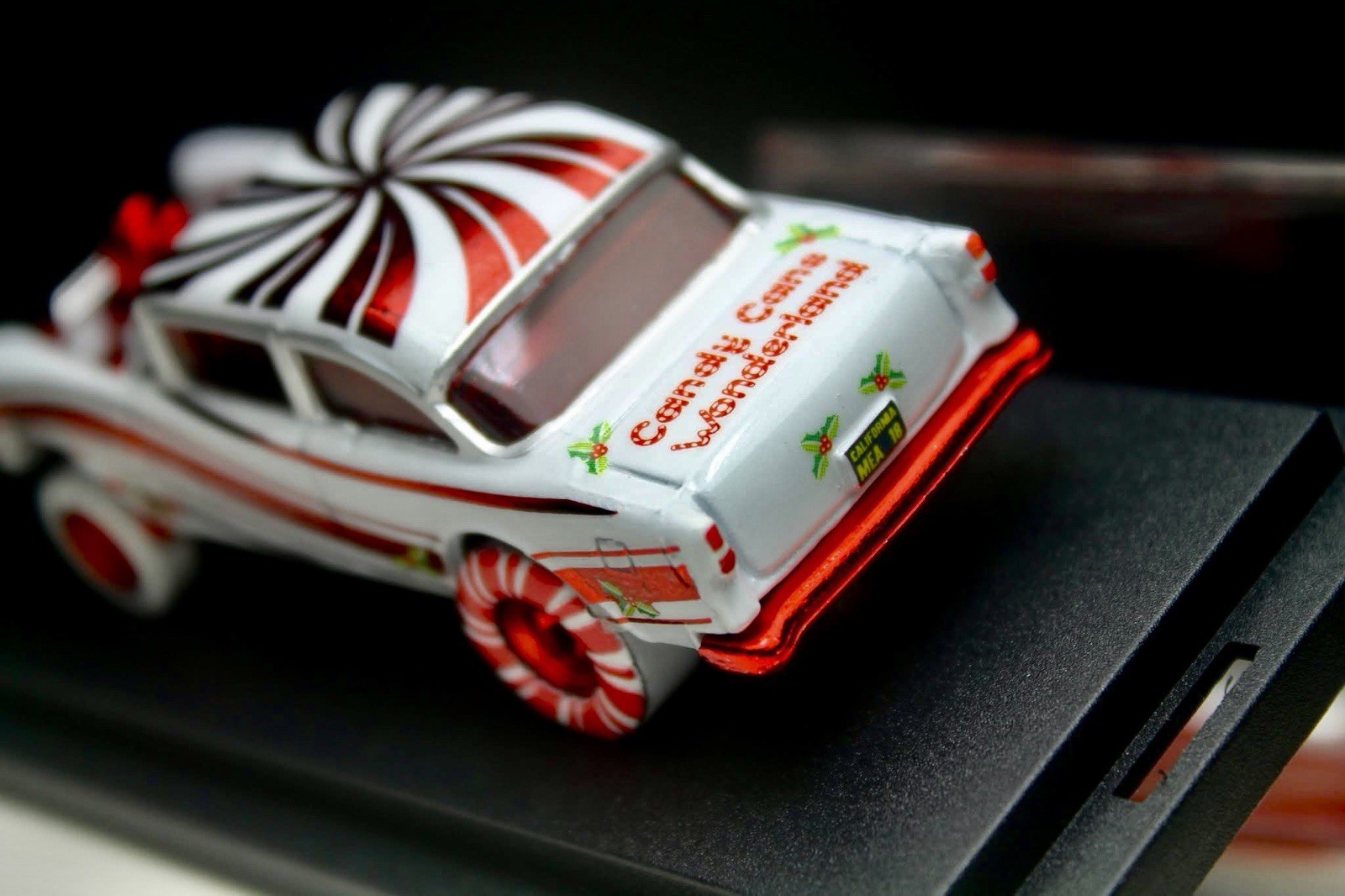 Hot Wheels 55 Chevy Bel Air Gasser White With Red Chrome Details CUSTOM Replica