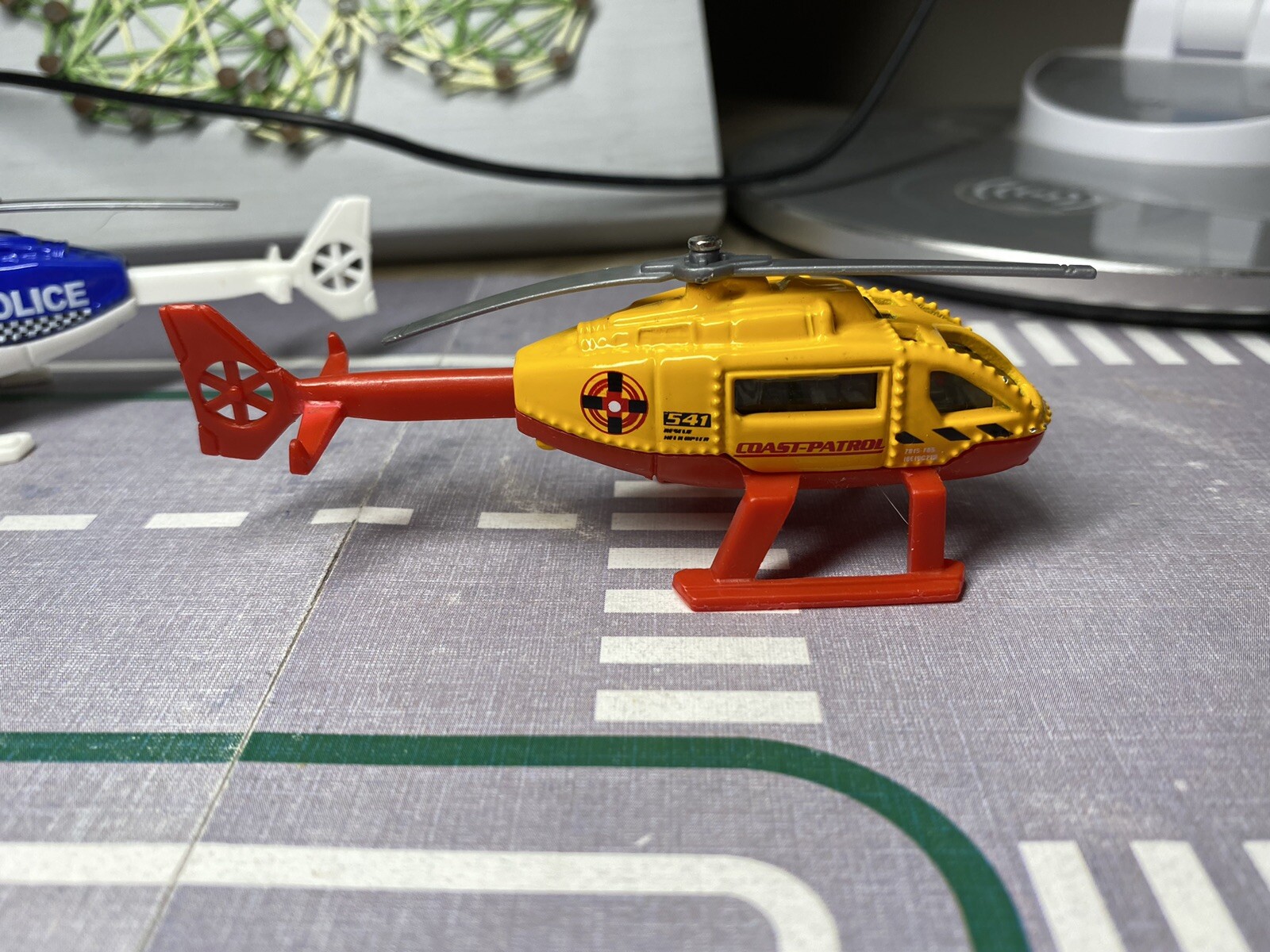 Matchbox 3 X 2001 Rescue Helicopter, News Chopper, Police, Fire Mb.541, Coast