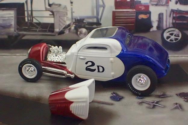 Pierson Brothers flathead V8 Speedster 1934 Ford Lakes Coupe 1/64 Scale LE R