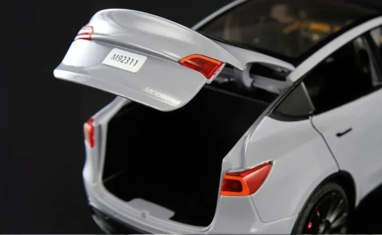 1:24 Tesla Model 3 Model Y Alloy Car Model Diecast Metal Toy Vehicles Car Model
