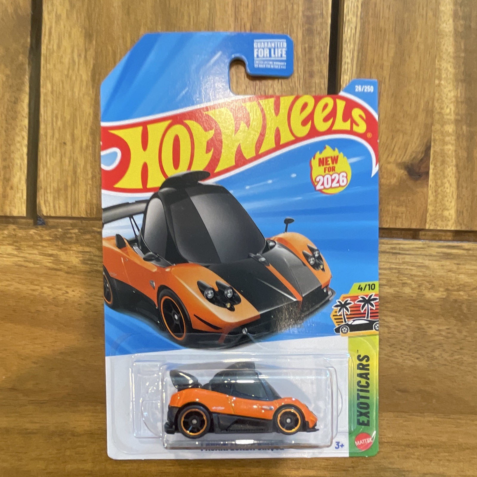 2026 Hot Wheels, Pagani Zonda Cinque Orange, EXOTICARS