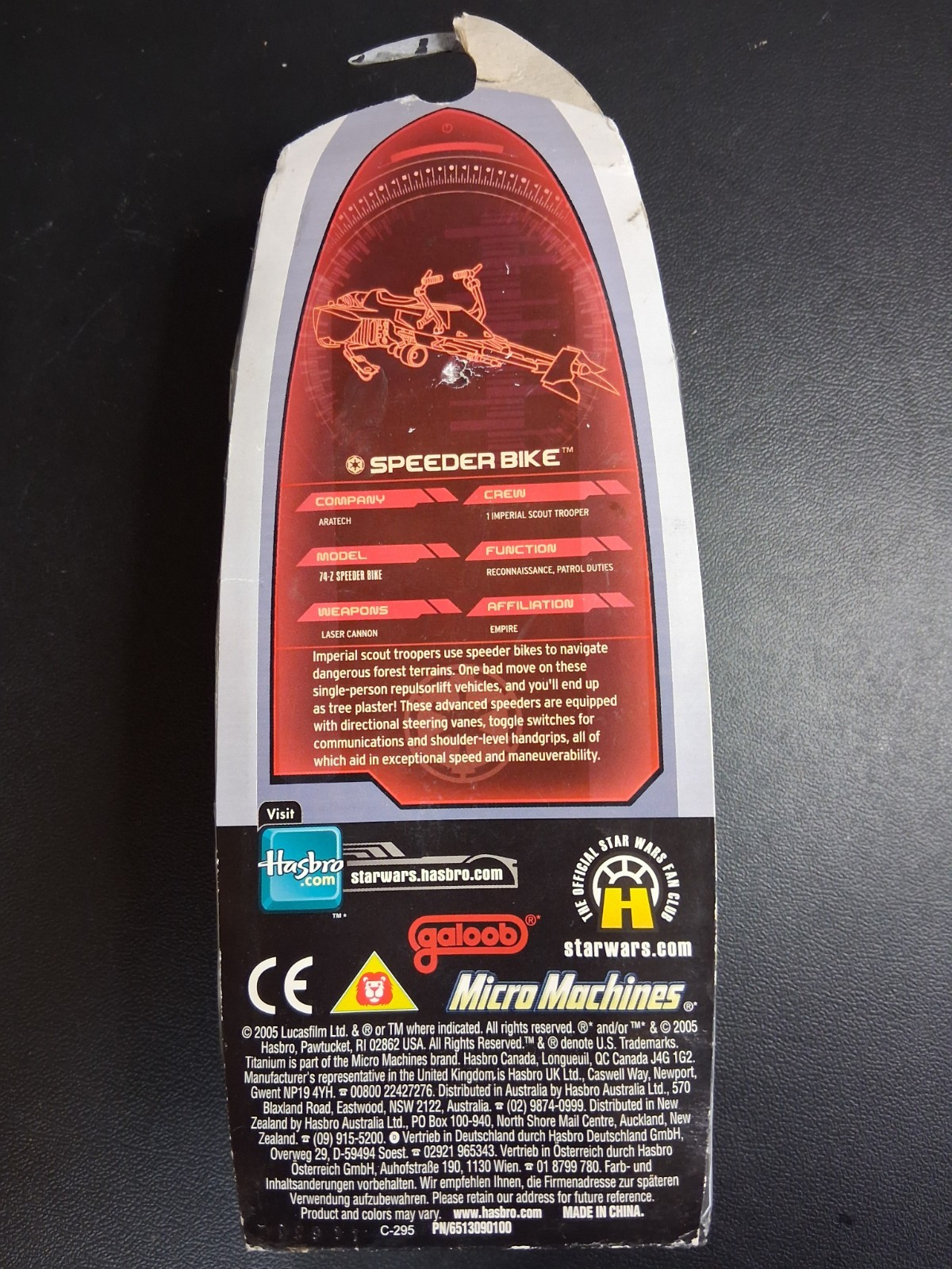 2004 Galoob Micro Machines Starwars Titanium Series Lot Of 3