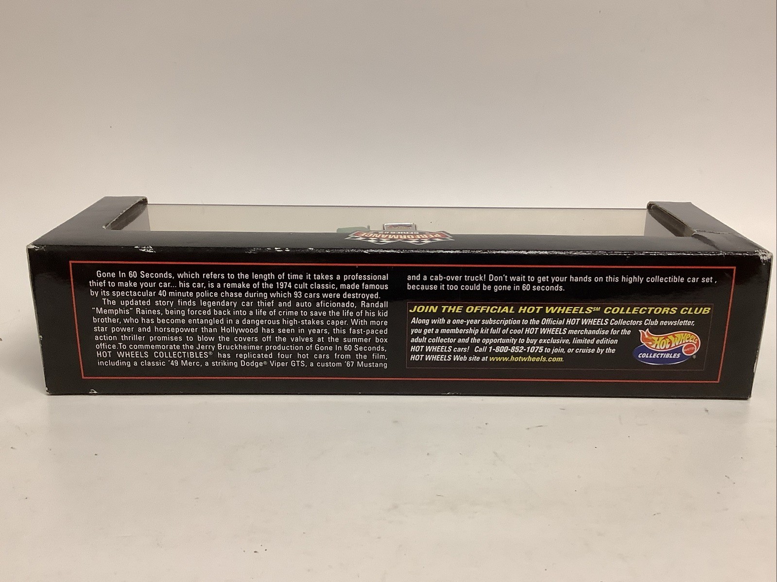 Hot Wheels Collectibles Performance Series #2- Gone In Sixty Seconds 4 Car Set