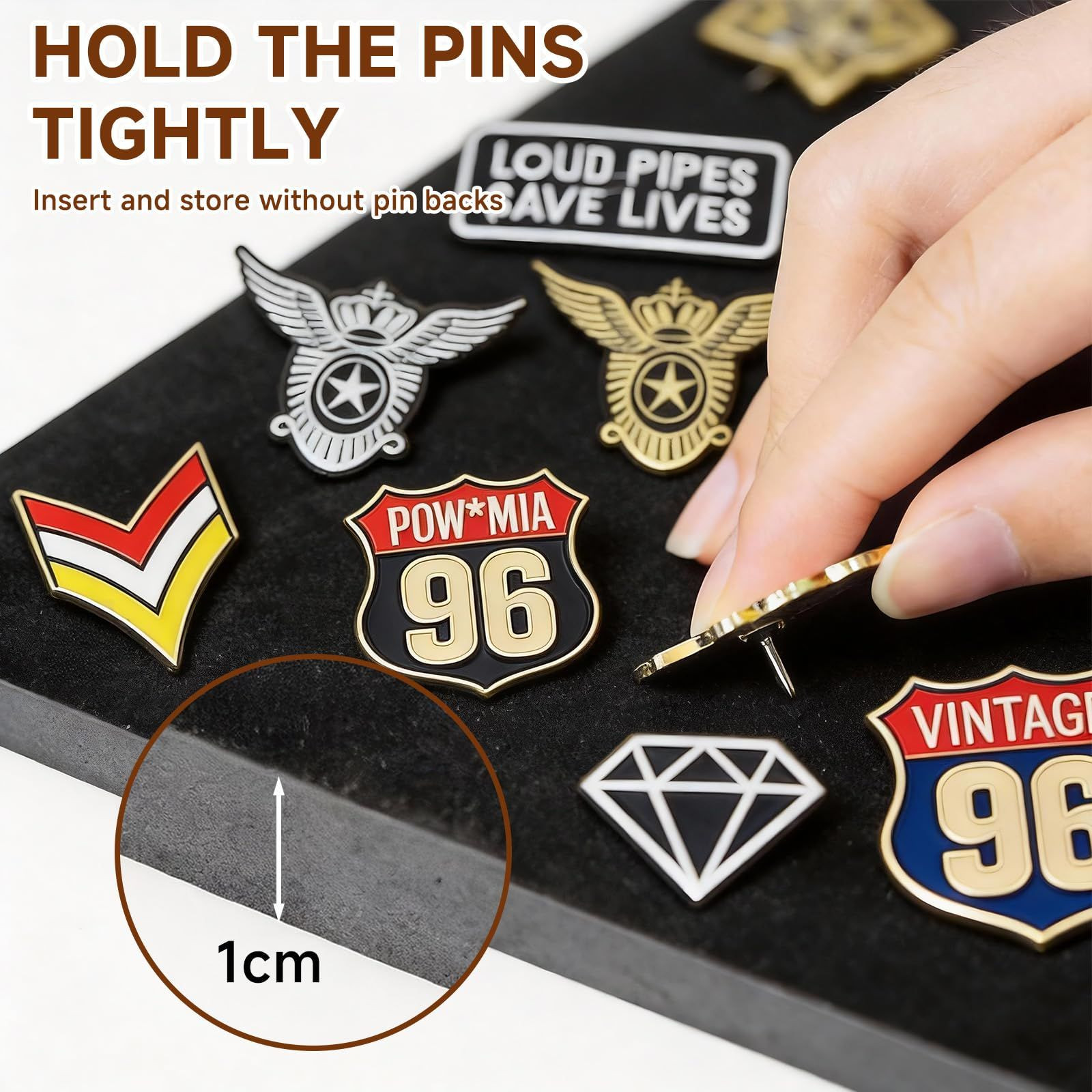Light Up Pin Display Case – 12×16 Black Shadow Box Frame with Opening