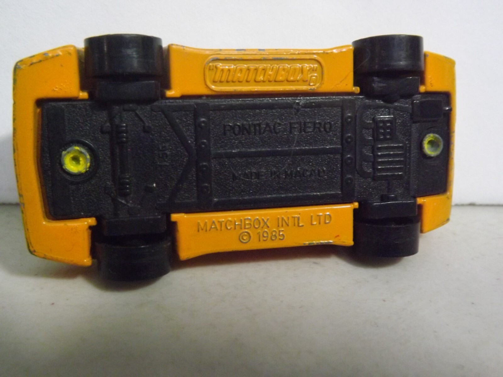 1985 Matchbox Yellow Pontiac Fiero “Protech Fire Systems” 16