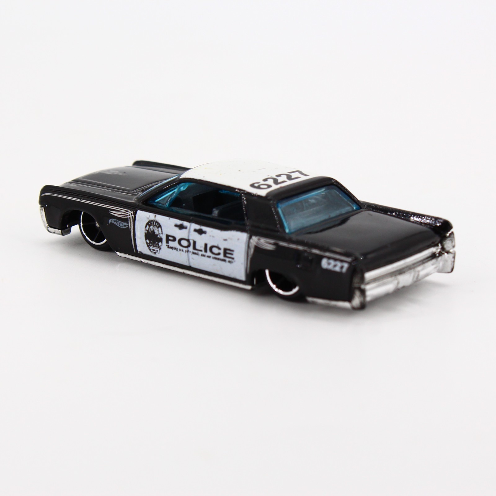 Hot Wheels 1964 Lincoln Continental Police Car Black 1:64 Diecast Loose
