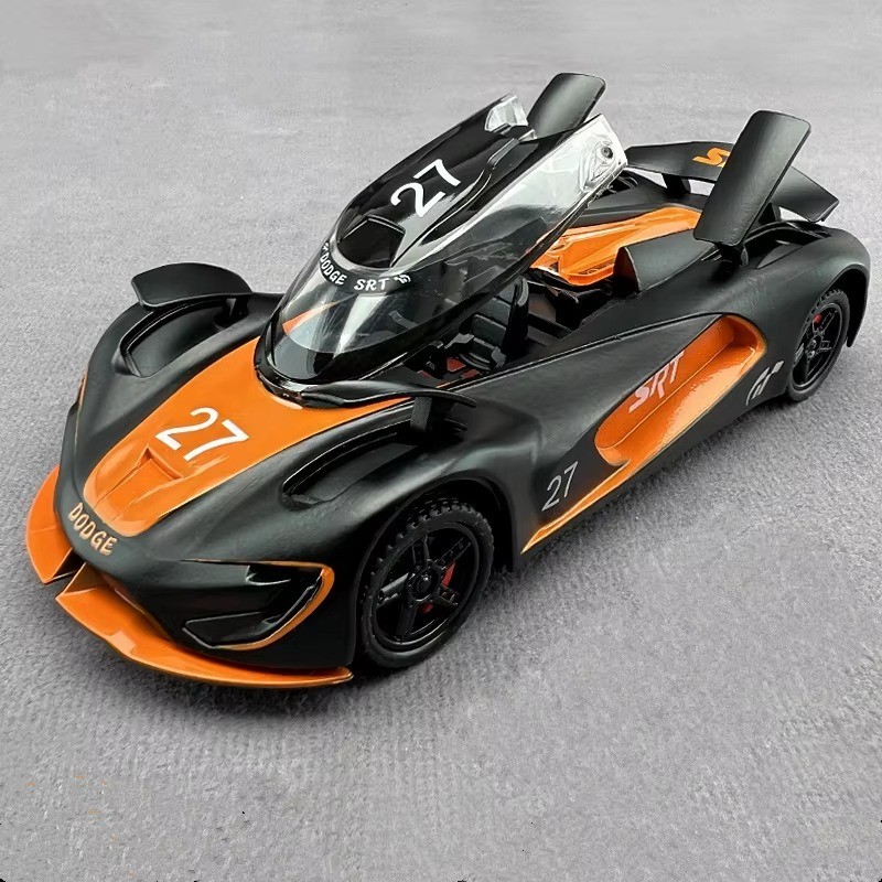 1:32 SRT Tomahawk XVGT Alloy Sports Car Model Diecast with Sound & Light