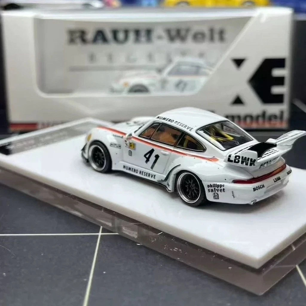 PORSCHE RWB 993 LBWK SHELL #41 1/64 SCALE DIECAST CAR MODEL BY XKE MODELS