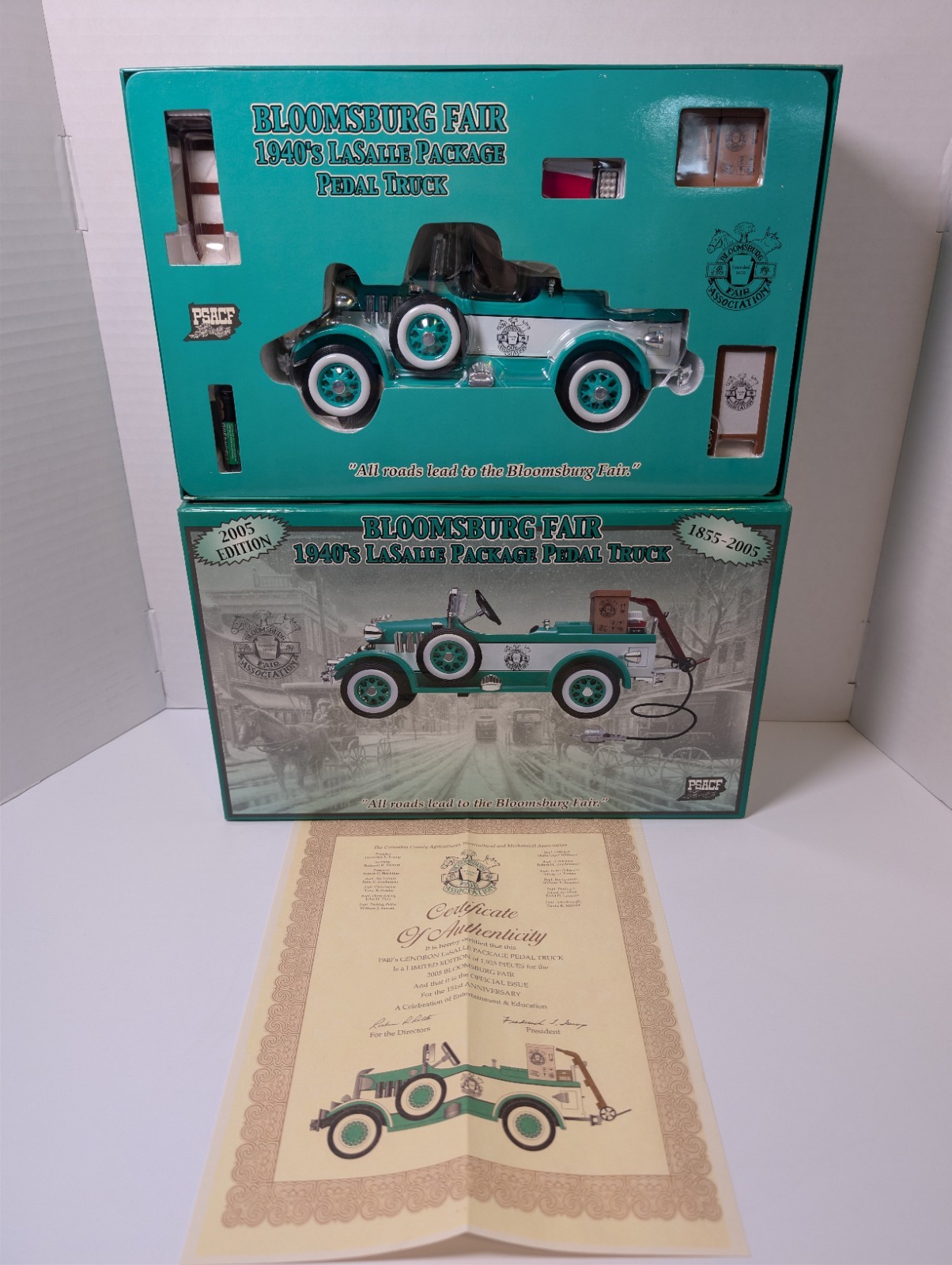 2005 Bloomsburg Fair 1940s LaSalle Package Pedal Truck W/ COA Rare