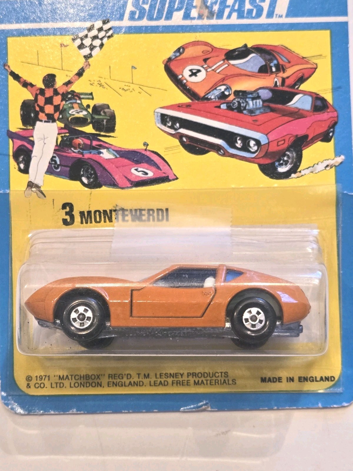 1971 MATCHBOX SUPERFAST #3 MONTEVERDI LESNEY ENGLAND