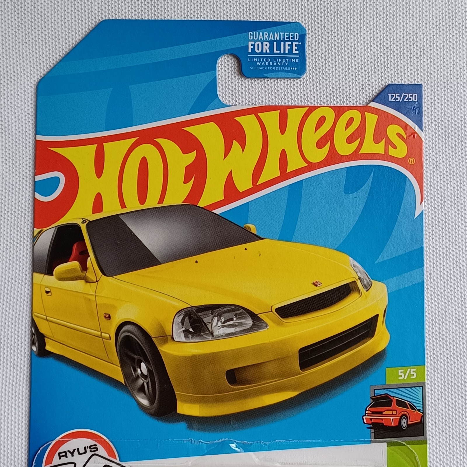 2021 HOT WHEELS *’99 HONDA CIVIC TYPE R (EK9)* *RYU’S RIDES* *VERY RARE* SEALED