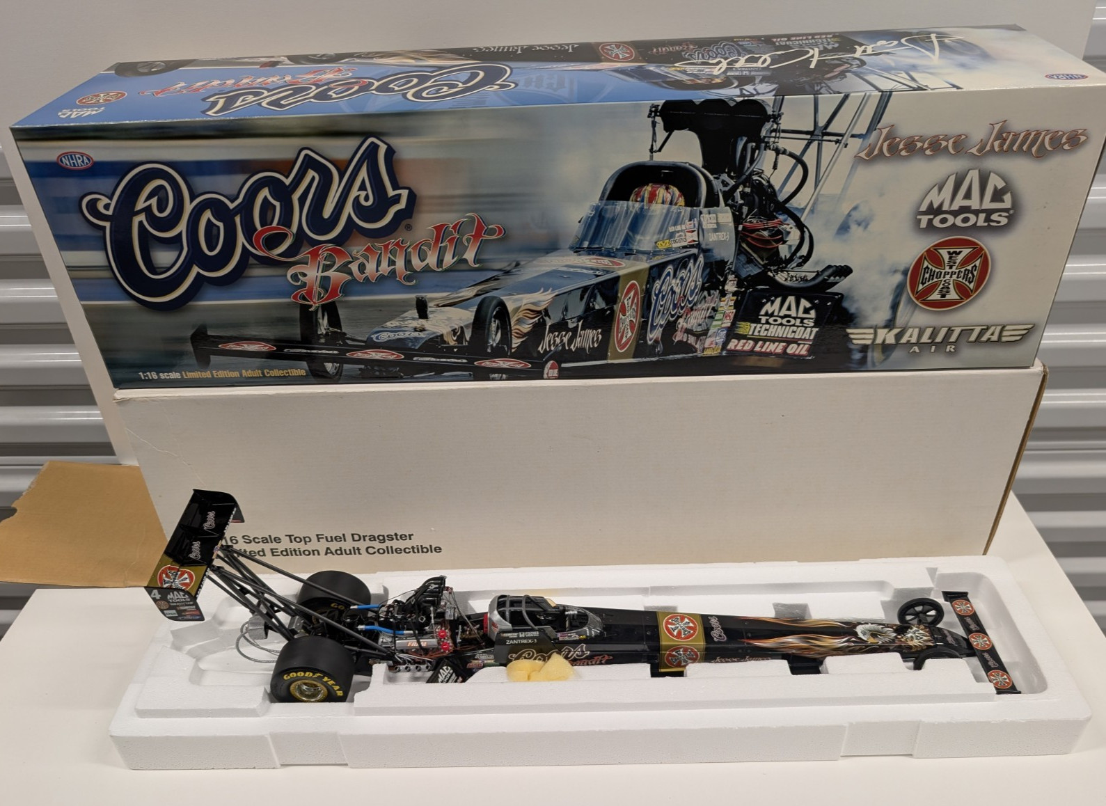 Scott Kalitta 2005 Coors Bandit / Jesse James 1/16 Scale Top Fuel Dragster NHRA