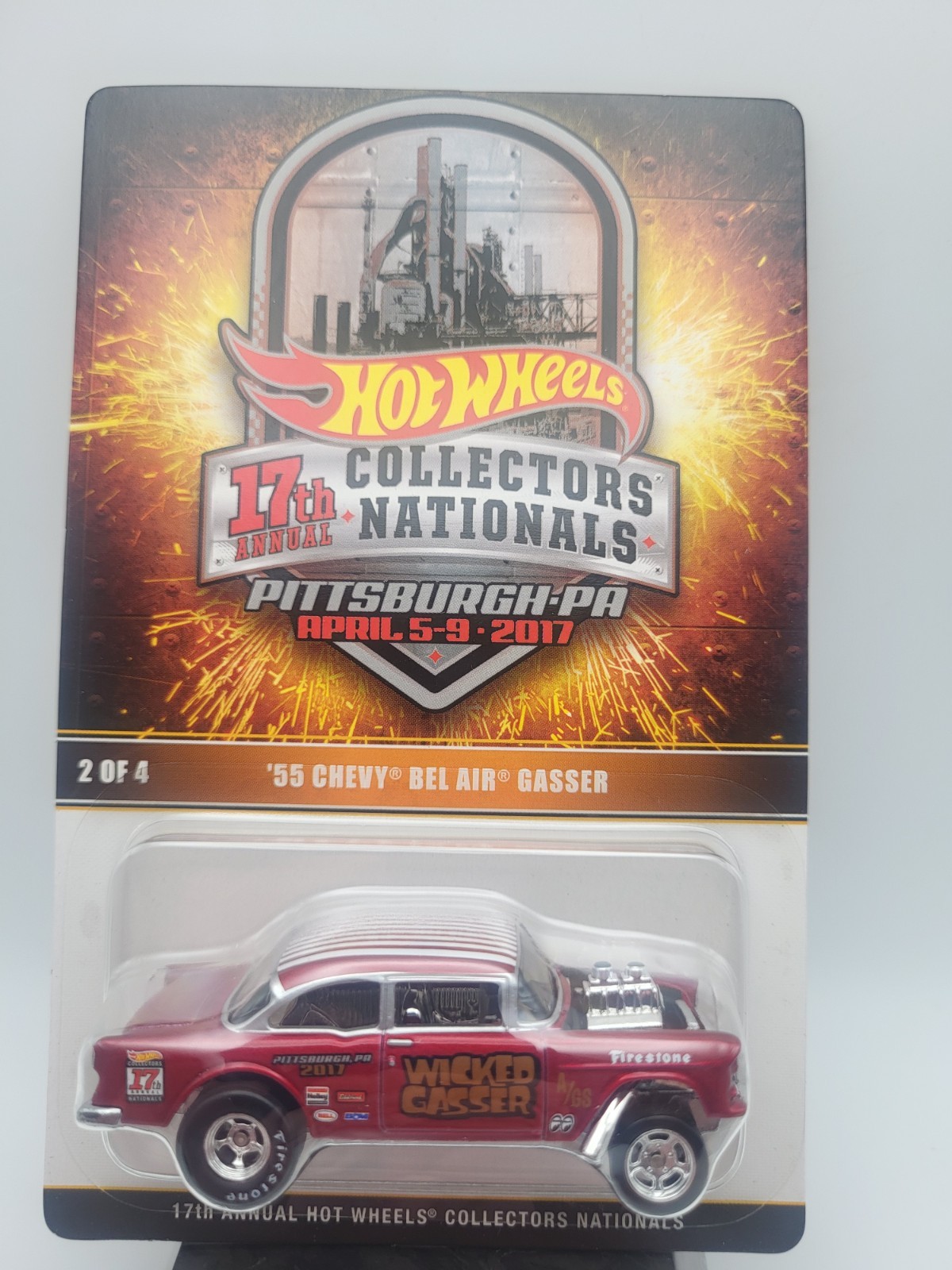 Hot Wheels 17th Annual Nationals 55 Chevy Bel Air Gasser #2665/2800
