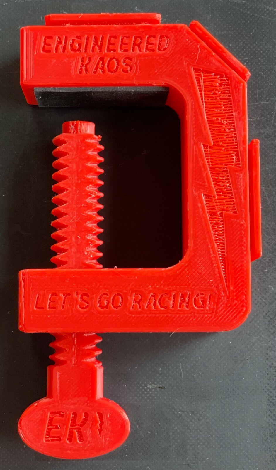 Improved Hot Wheels Track C-Clamp, Nonslip Rubber Grip, Superior Screw Handle