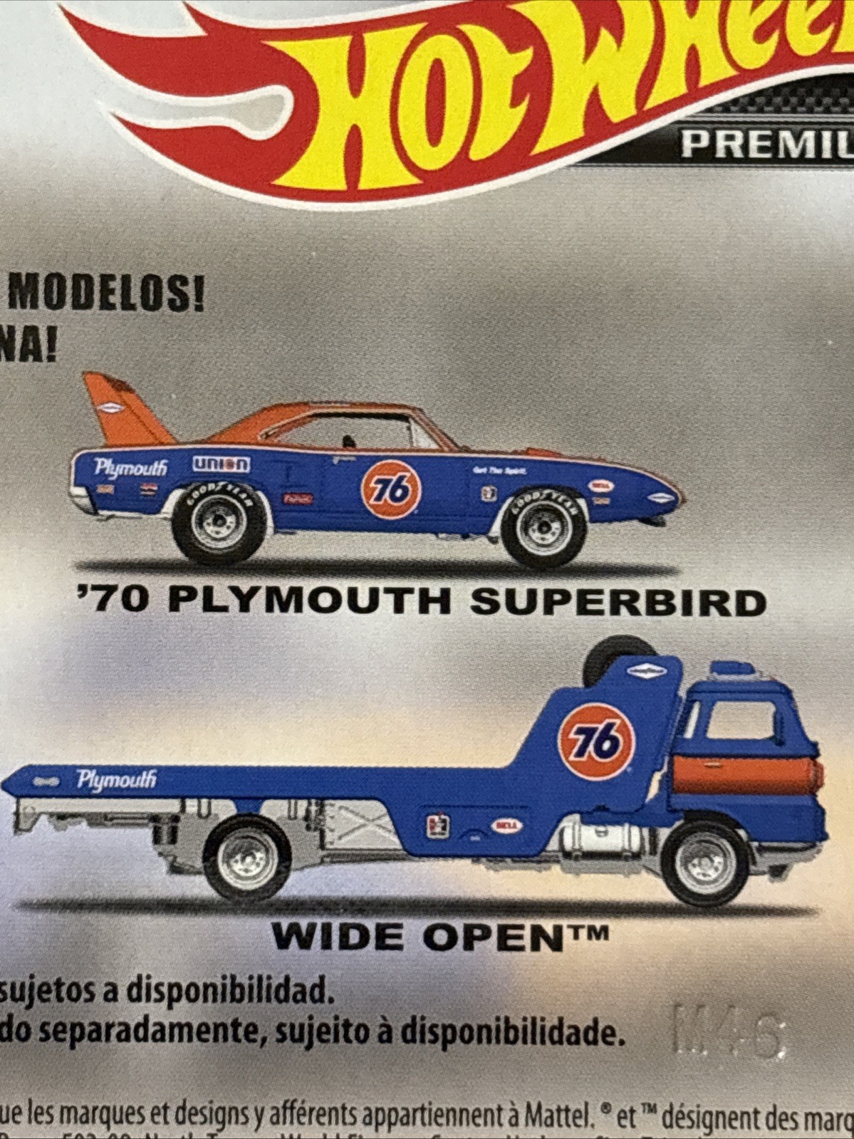 Hot Wheels Team Transport Premium 1:64 ’70 Plymouth Superbird Wide Open #18