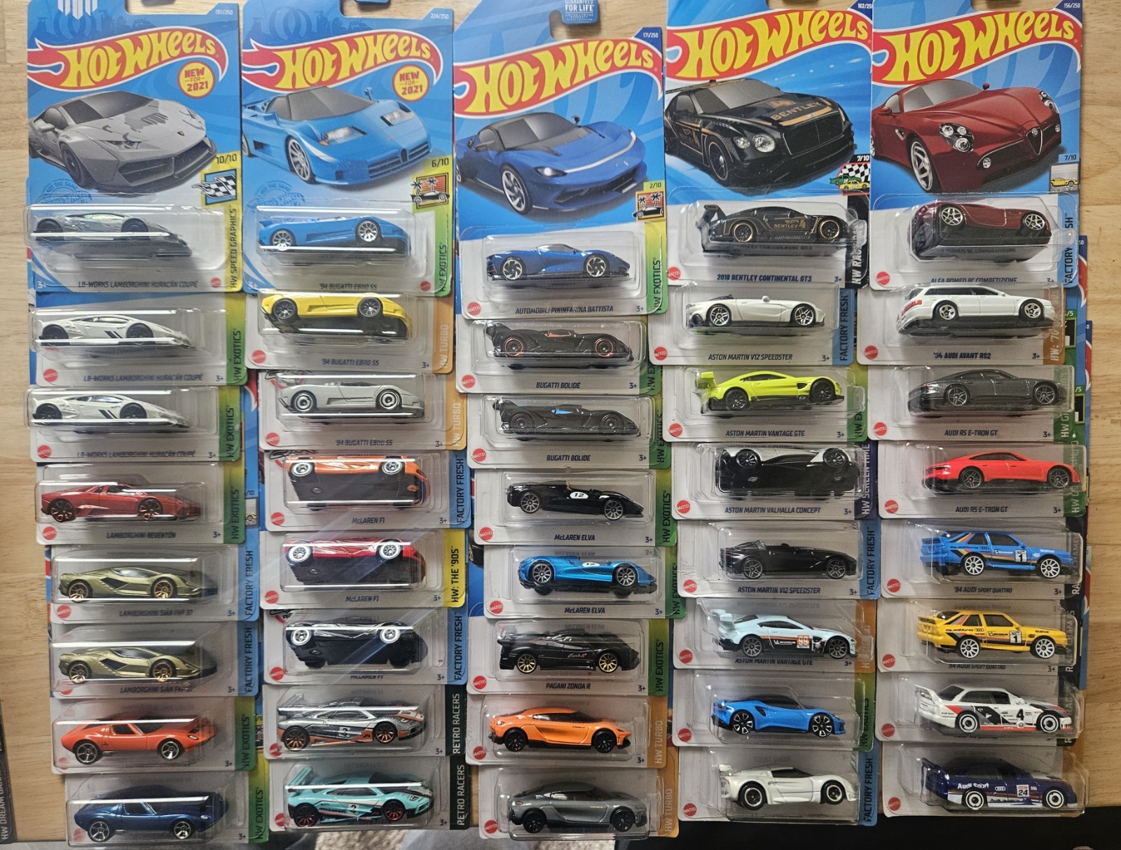 Hotwheels Exotics Lot Of 40