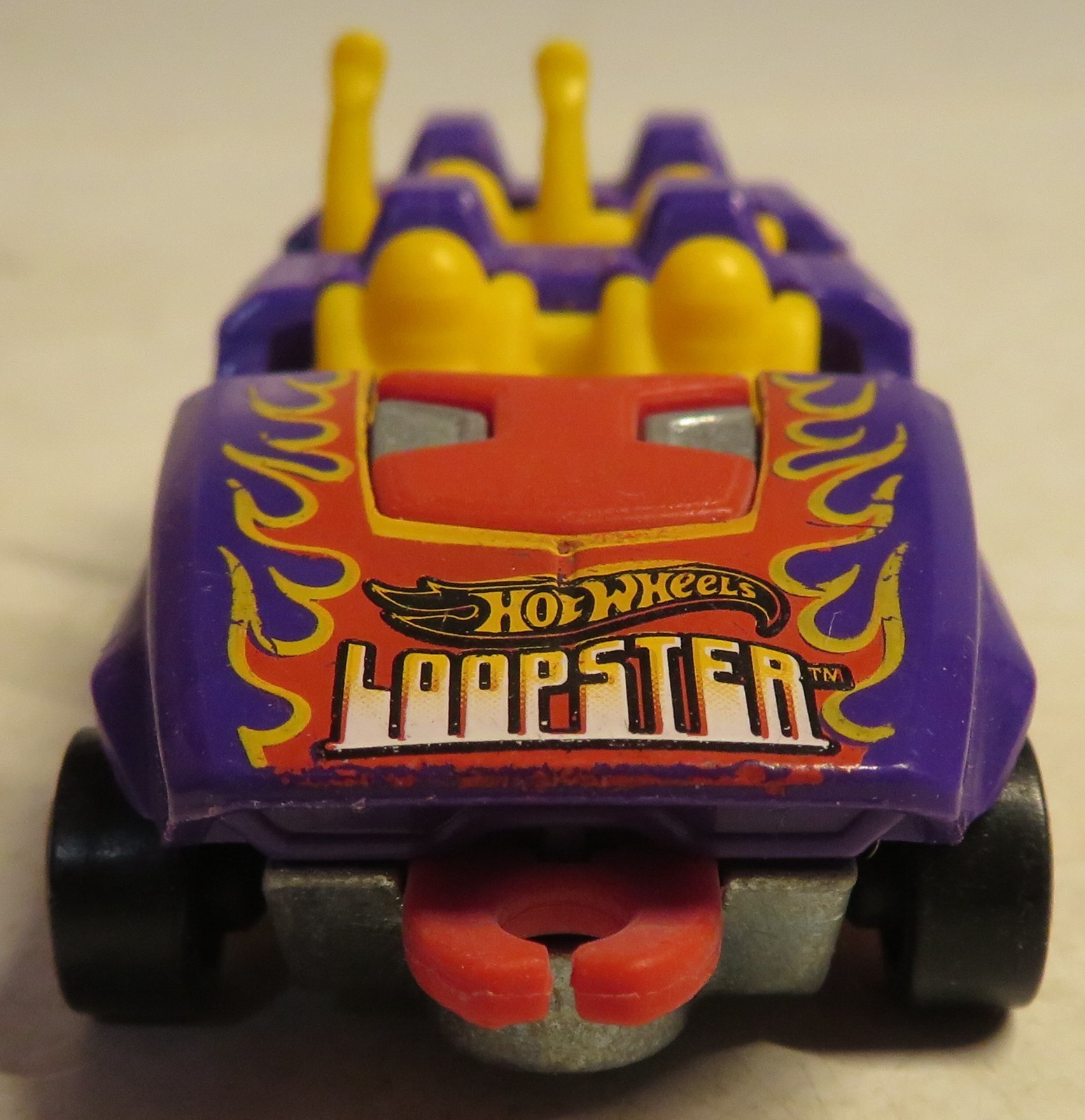 Hot Wheels Loopster 2014 Fun Park Hands Up Purple 5SPs Loose Car Roller Coaster