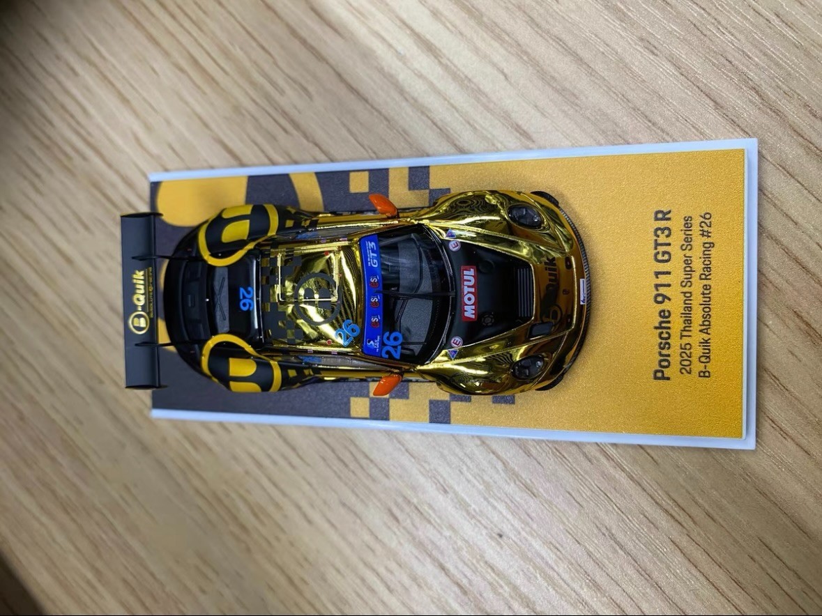 Chase Golden ALMOST REAL 911 GT3 R Thailand Super Series#26 Model Car
