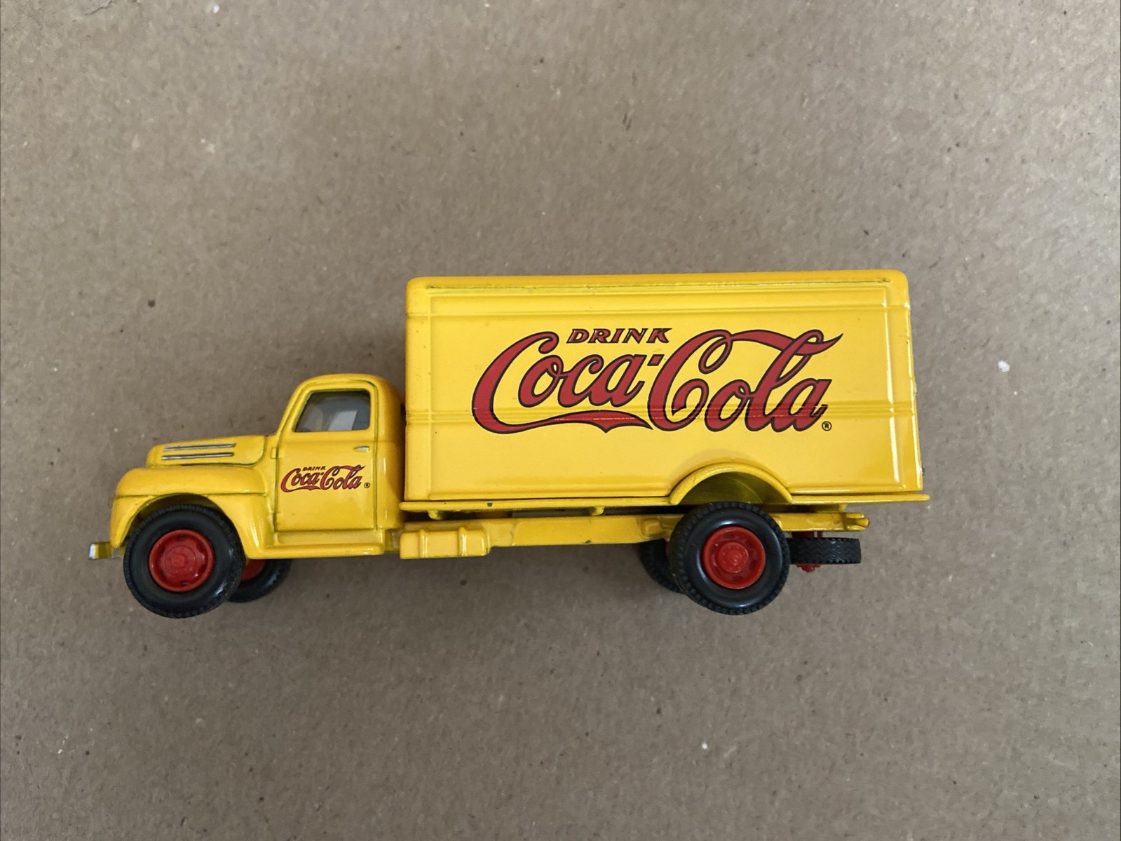 Five Vintage Hartoy Die-Cast Toy Trucks Coca-Cola / Fram /Ray-O-Vac / Hershey’s