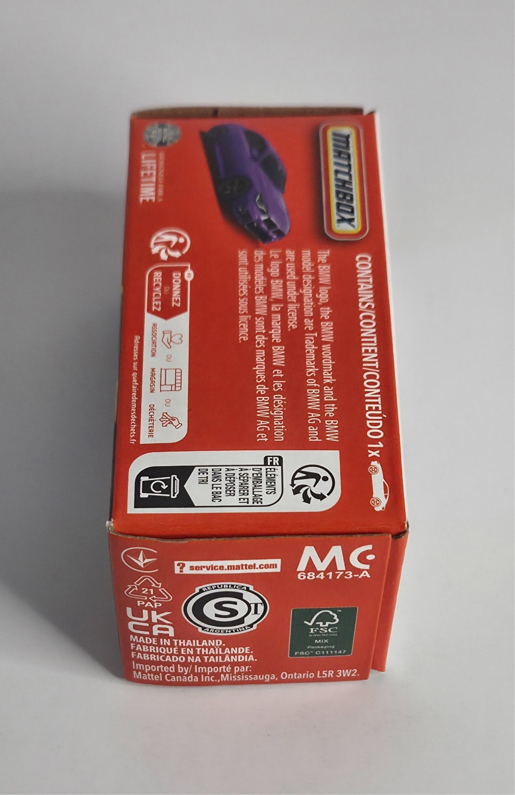 2023 BMW M2 70/125 Matchbox 2026 POWER GRABS JHR23 MBX Roadtrip purple